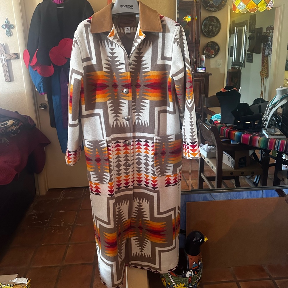 Beautiful Long Pendleton Coat